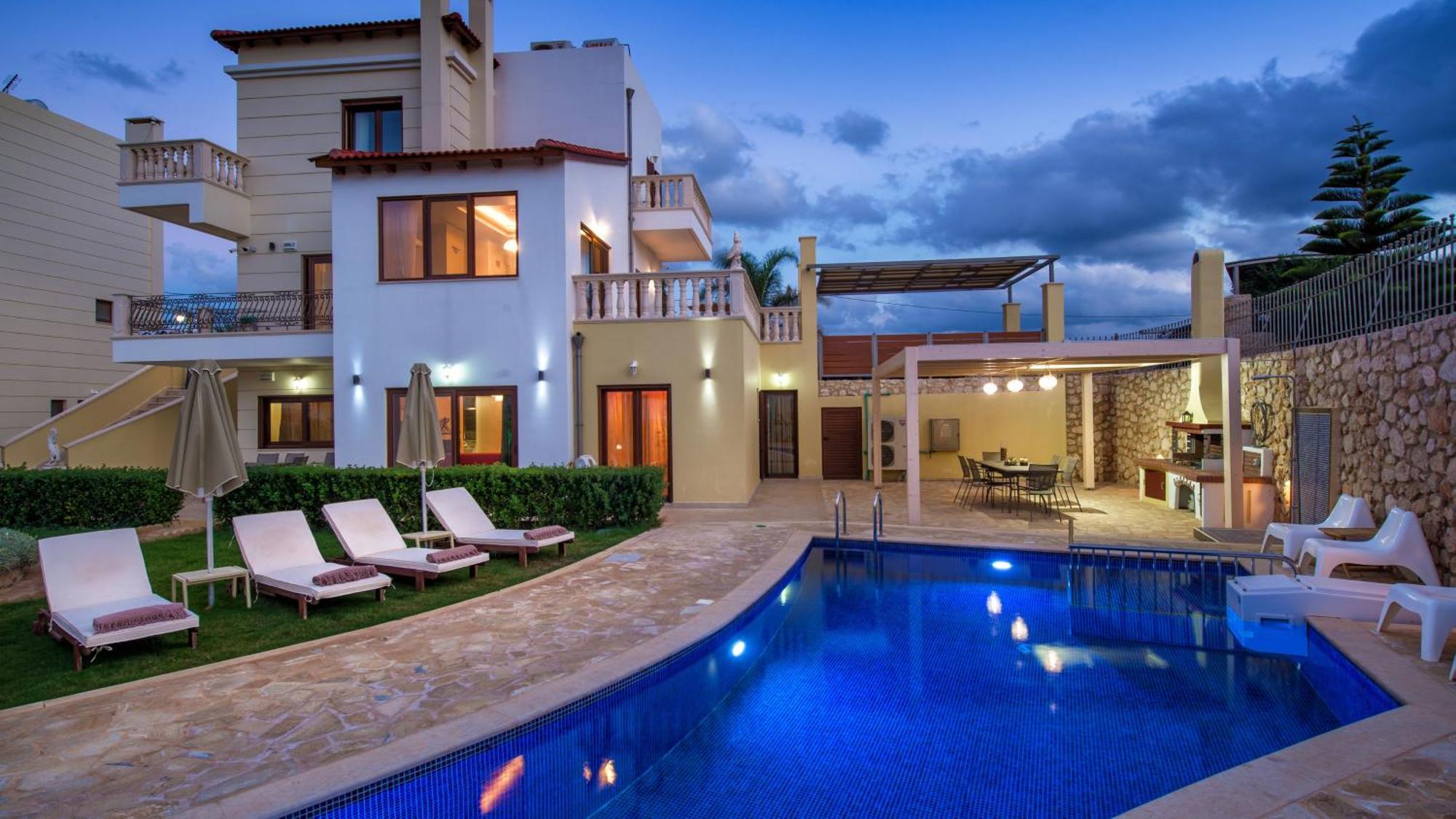 Azzuro Villa With Private Pool By Estia Херсонісос Екстер'єр фото